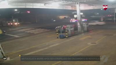 itemMotociclista morre atropelado em cruzamento de Nerópolis