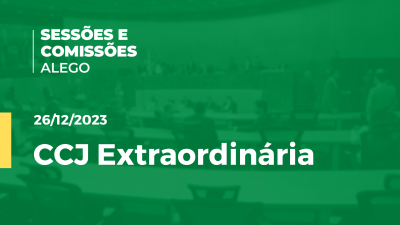 Imagem de capa do vídeo - CCJ Extraordinária