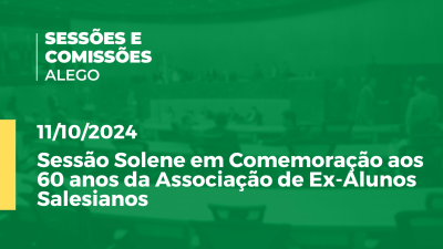 Imagem de capa do vídeo - Sessão Solene em Comemoração aos 60 anos da Associação de Ex-Alunos Salesianos