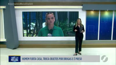 Homem é preso por furtar casa e trocar objetos por drogas em Goiânia