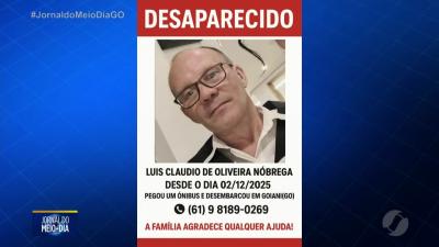 itemHomem desaparecido em Goiânia