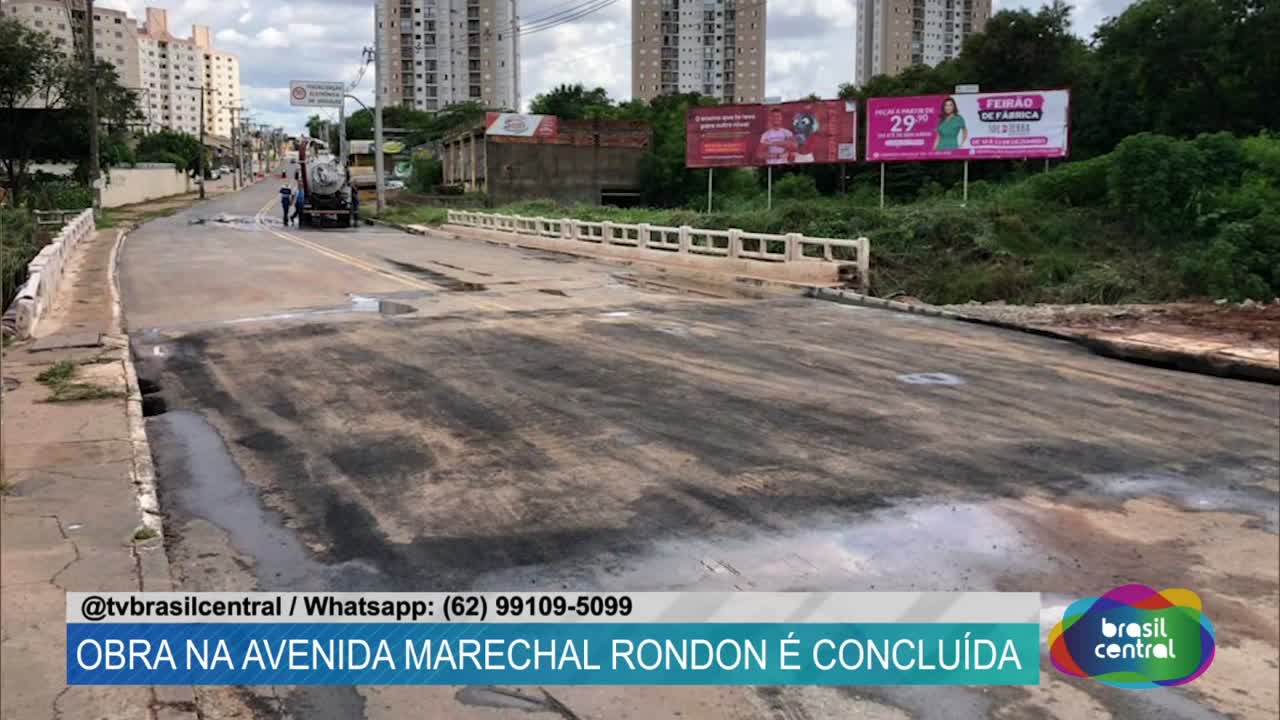 Obra na Avenida Marechal Rondon &eacute; conclu&iacute;da