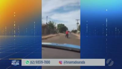 itemMotociclista preso após fugir da polícia em Rio Verde