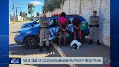 itemFios de cobre furtados seriam queimados para venda em ferros-velhos