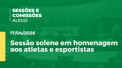 itemSessão solene em homenagem aos atletas e esportistas