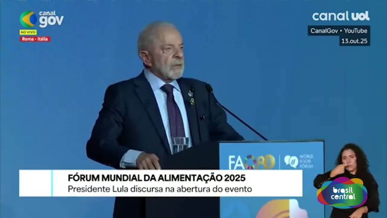 Em Roma, Lula destaca saída do Brasil do Mapa do Fome