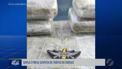 itemDupla é presa por tráfico de drogas em Trindade