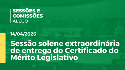 itemSessão solene extraordinária de entrega do Certificado do Mérito Legislativo