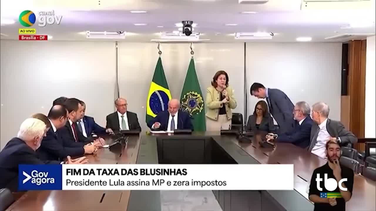 itemLula anuncia Fim da Taxa das Blusinhas.
