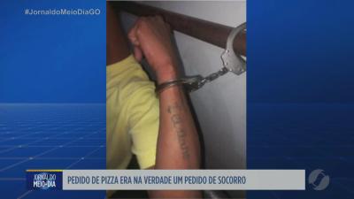 itemPedido de pizza era na verdade um pedido de socorro