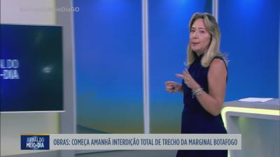 Interdi&ccedil;&atilde;o total come&ccedil;a amanh&atilde; na Marginal Botafogo