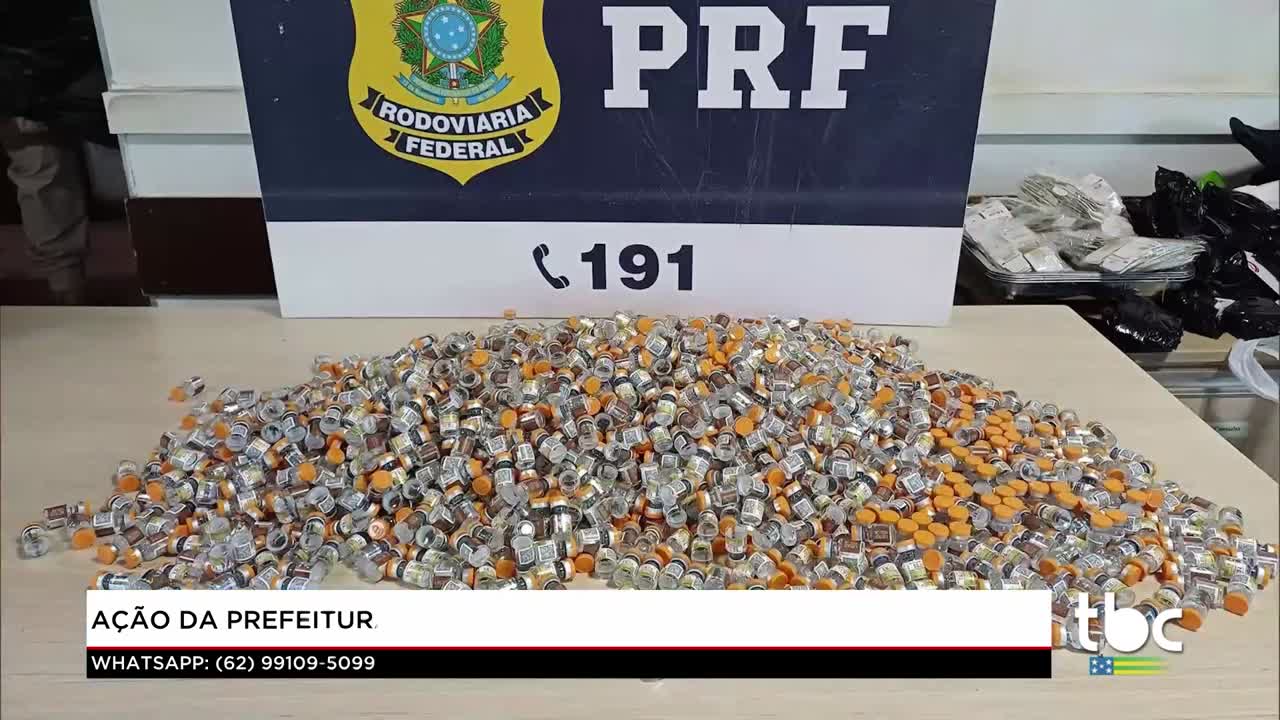 itemPRF faz maior apreensão de Ampolas Emagrecedora