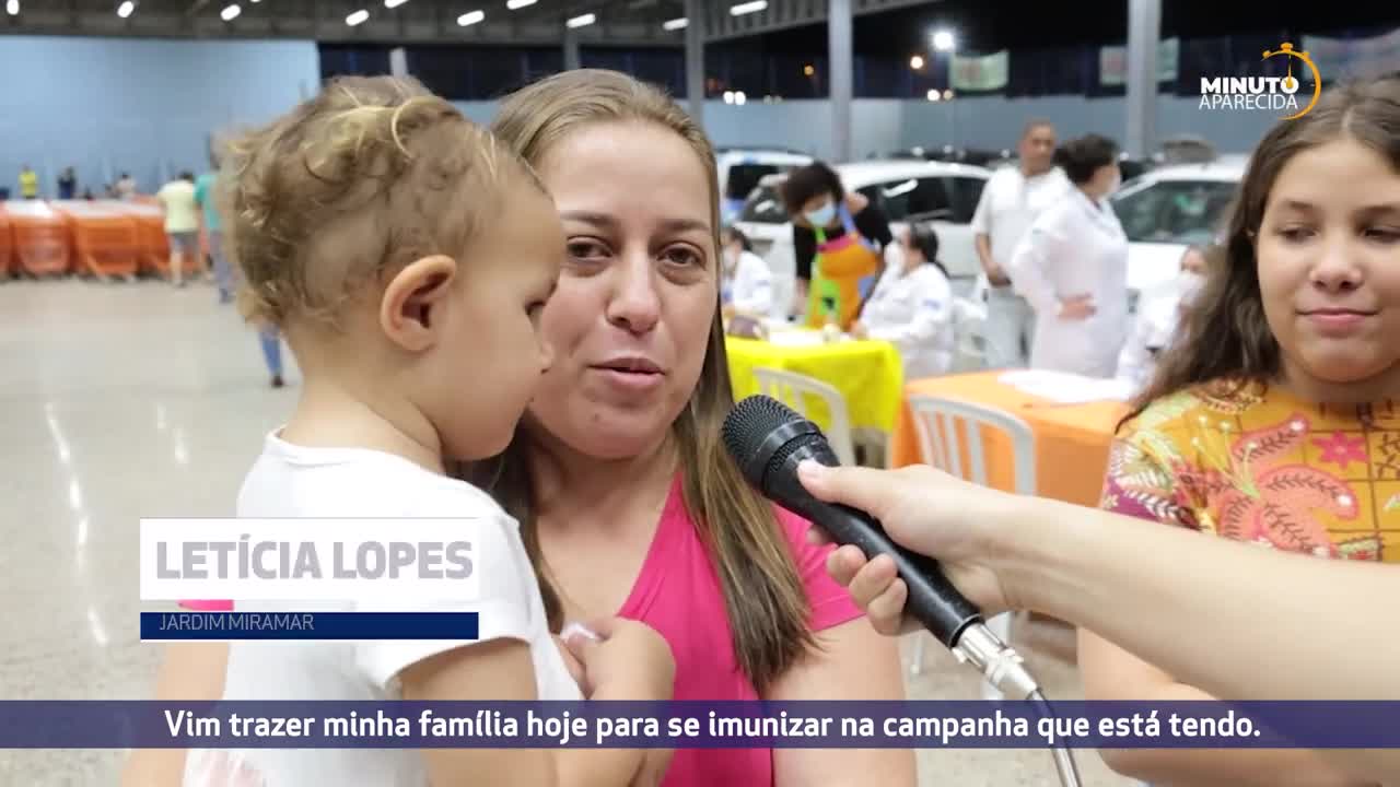 Aparecida promove vacinação noturna em pontos movimentados da cidade