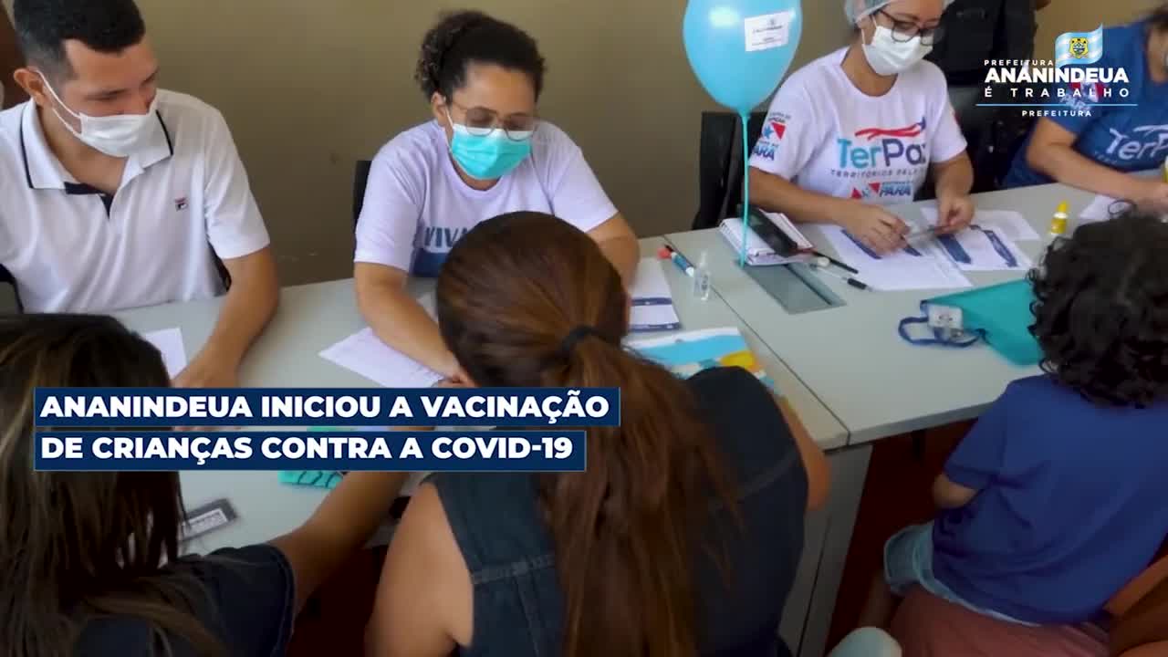 Vacina&ccedil;&atilde;o de crian&ccedil;as contra a COVID-19