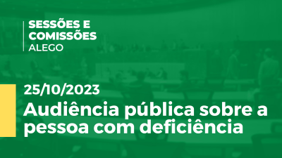 Imagem de capa do vídeo - Audiência pública sobre a pessoa com deficiência