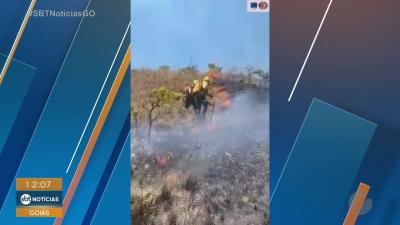 itemIncêndio na Chapada dos Veadeiros em Cavalcante Goiás