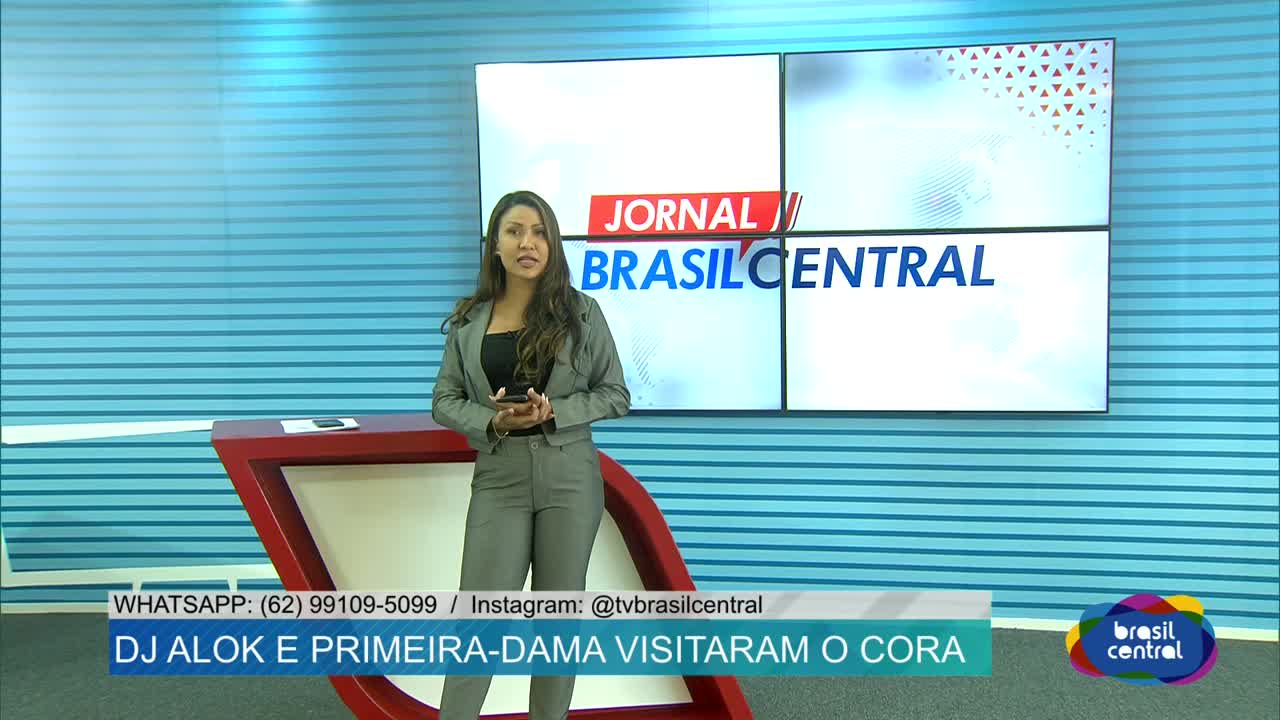 itemDj Alock e Primeira Dama visitam o Cora