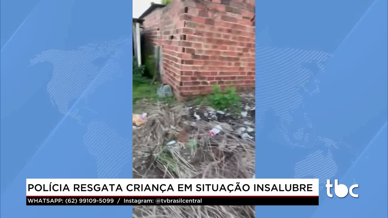 itemPolicia resgata Criança em situação Insalubre.