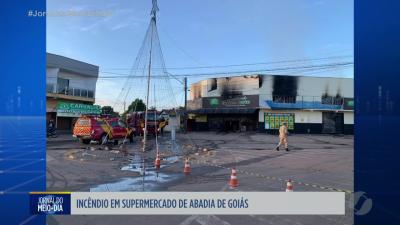 Incêndio em supermercado de Abadia de Goiás