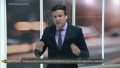 itemAcidente entre ambulância e dois caminhões mata duas enfermeiras na BR-364