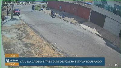 Suspeito volta ao crime dias após sair da prisão