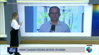 itemTudo filmado, furto de air fryer a bebidas alcoólicas em Goiânia