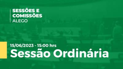 Imagem de capa do vídeo - Sessão Ordinária Alego 15:00hrs