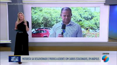 itemMotorista sai desgovernado e provoca acidente em Anápolis