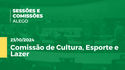 Imagem de capa do vídeo - Comissão de Cultura, Esporte e Lazer