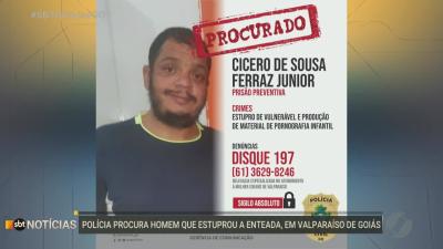 itemPolícia procura homem que estuprou enteada em Valparaíso de Goiás