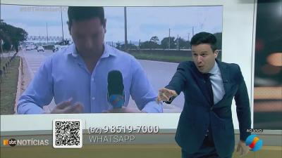 itemJovem atropelada por influencer em frente a motel deixa o hospital