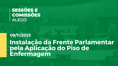 Imagem de capa do vídeo - Instalação da Frente Parlamentar pela Aplicação do Piso de Enfermagem