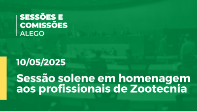 Imagem de capa do vídeo - Sessão solene em homenagem aos profissionais de Zootecnia
