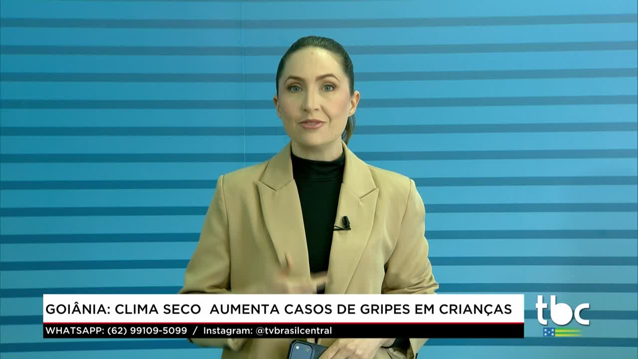 itemGoiânia: Clima Seco aumenta Casos de Gripes em Crianças