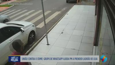 itemGrupo de whatsapp ajuda a PM a prender ladrão de loja em Aparecida de Goiânia