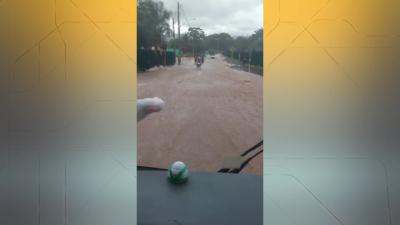 Chuva forte em Rio Verde e Iaciara