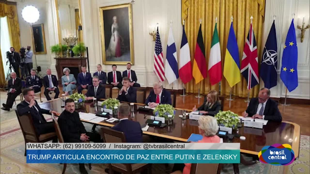 itemTrump articula encontro de Paz entre Putin e Zelensky.