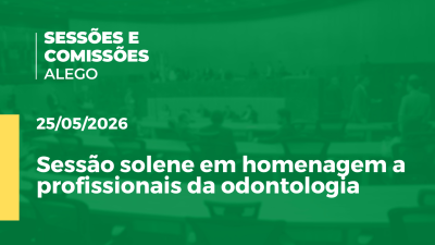 Imagem de capa do vídeo - Sessão solene em homenagem a profissionais da odontologia