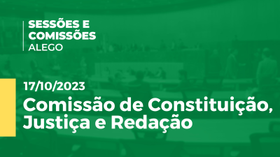 Imagem de capa do vídeo - Comissão de Constituição Justiça e Redação