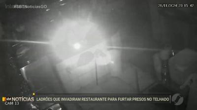 itemLadrões de restaurante são presos em Goiânia