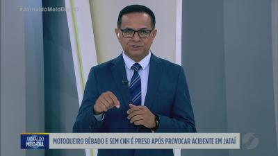itemMotoqueiro bêbado e sem CNH é preso após provocar acidente em Jataí