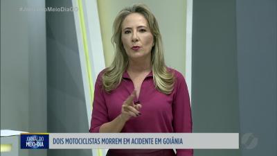 itemDois motociclistas morrem em acidentes em Goiânia