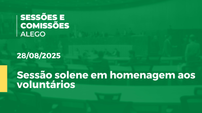 itemSessão solene extraordinária em homenagem aos voluntários