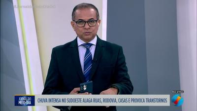 itemChuva alaga rodovia em Catalão e derruba árvore na GO-210 e em Caldas Novas