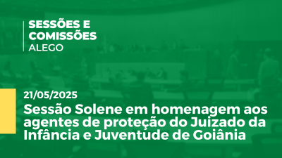 Imagem de capa do vídeo - Sessão solene extraordinária
