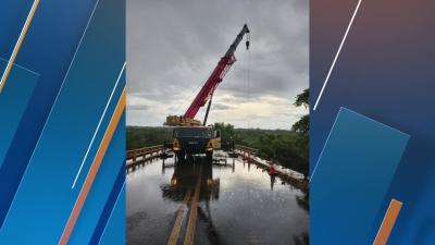 Bombeiro fala das buscas pela terceira vítima do acidente na ponte do Rio Verdinho em Serranópolis