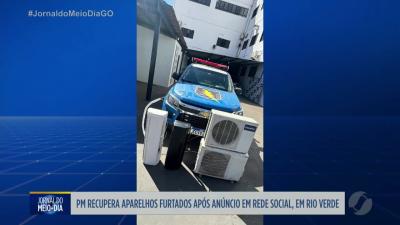 PM recupera eletrônicos furtados em Rio Verde