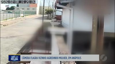 Vizinho agride mulher em An&aacute;polis