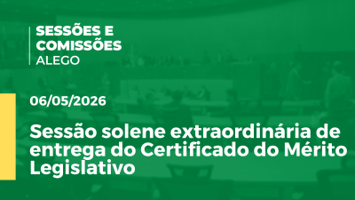 itemSessão solene extraordinária de entrega do Certificado do Mérito Legislativo