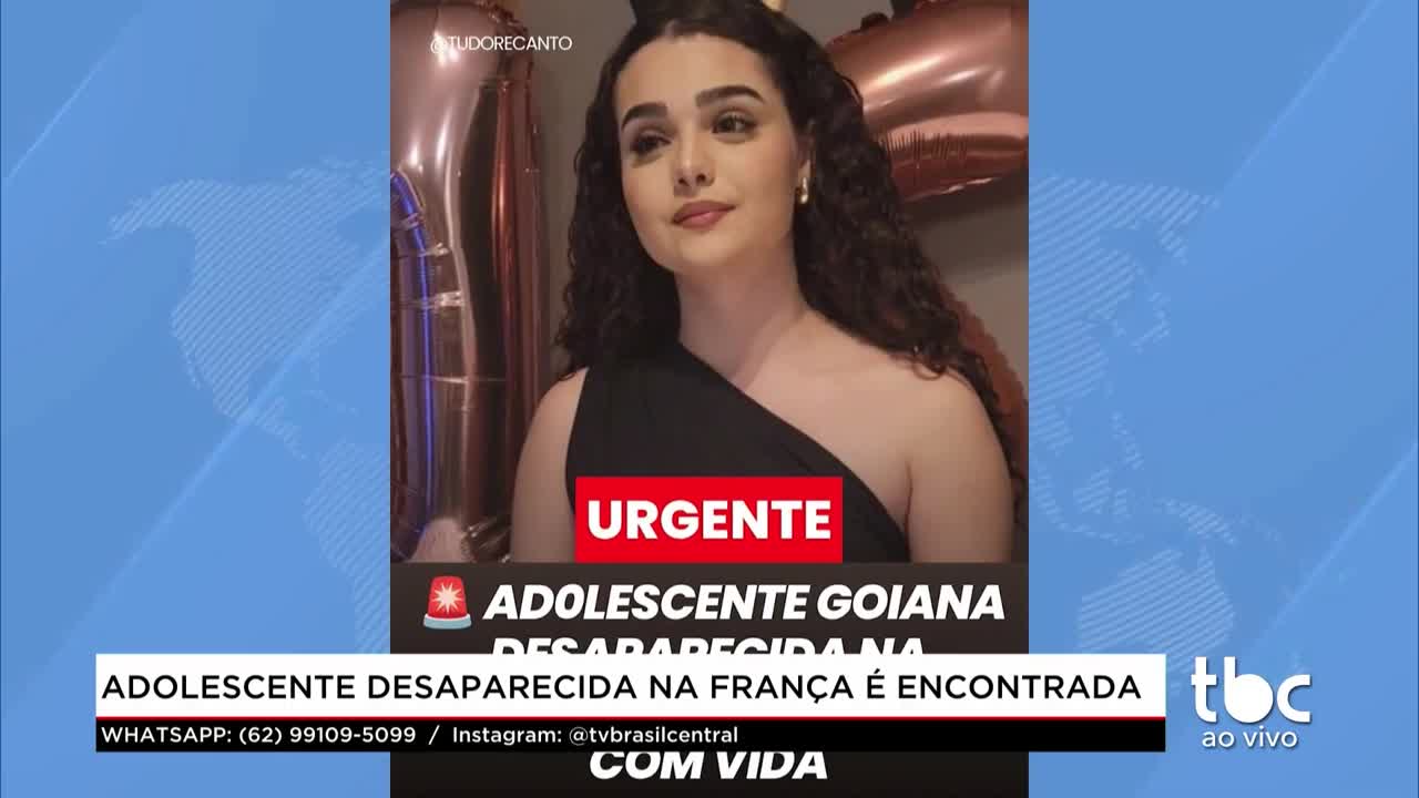 itemAdolescente desaparecida na França é encontrada